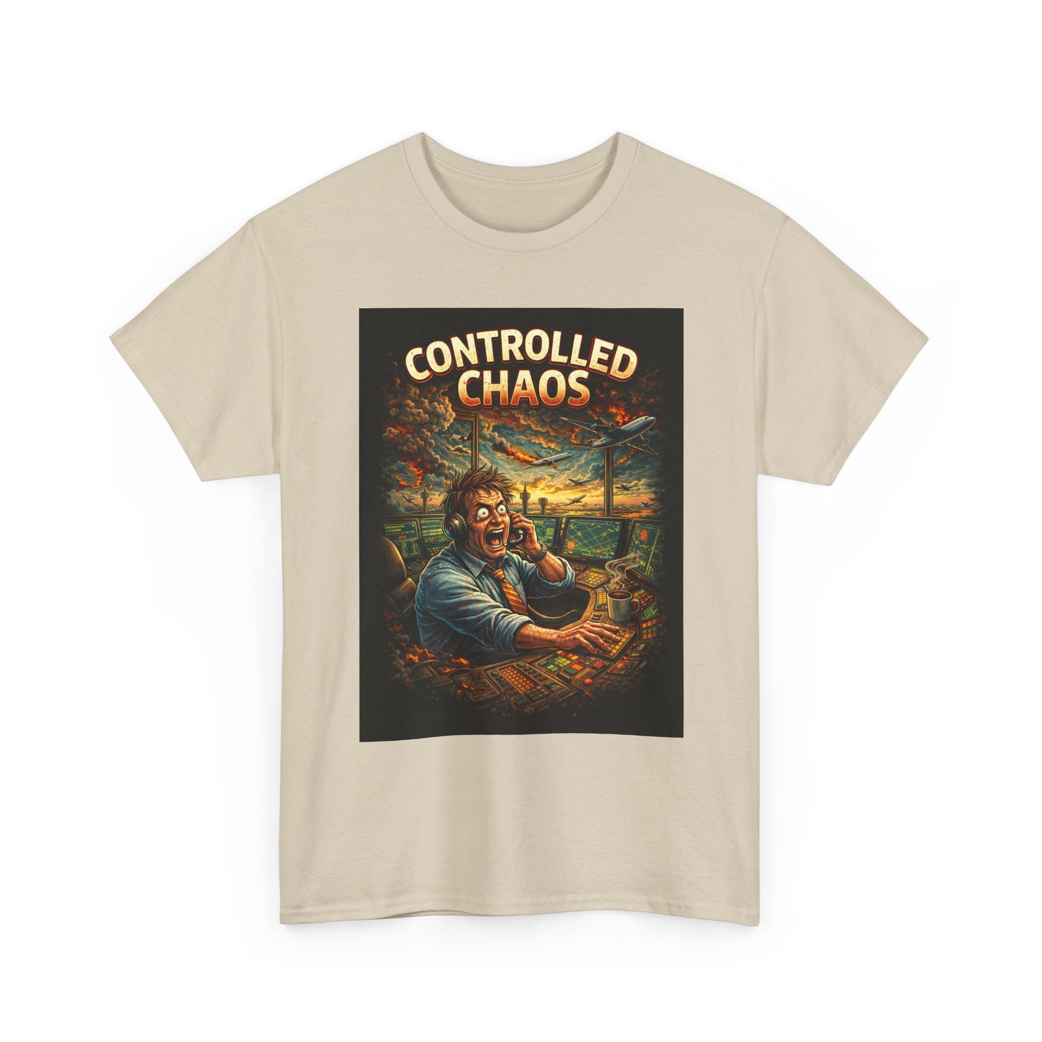 Controlled Chaos T-Shirt — Vintage Disaster Manager Graphic Tee