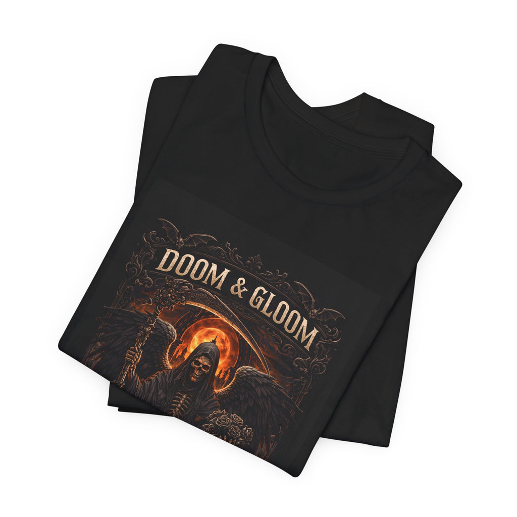 Doom & Gloom Grim Reaper T-Shirt — Gothic Halloween Horror Tee