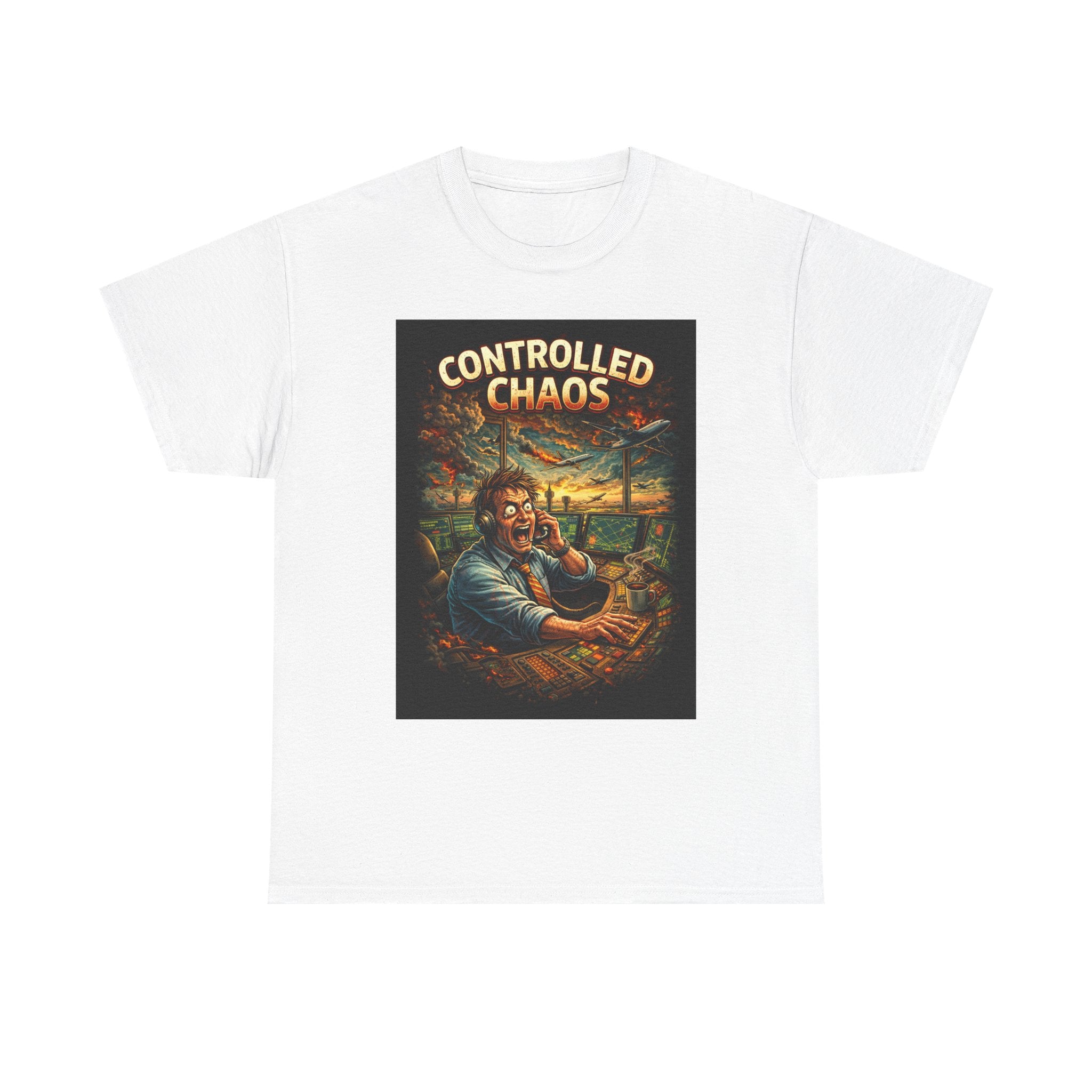 Controlled Chaos T-Shirt — Vintage Disaster Manager Graphic Tee