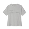 Graphic Tee — “Bare Minimum / Achieved Still Tired” Oversized Boxy Casual Shirt