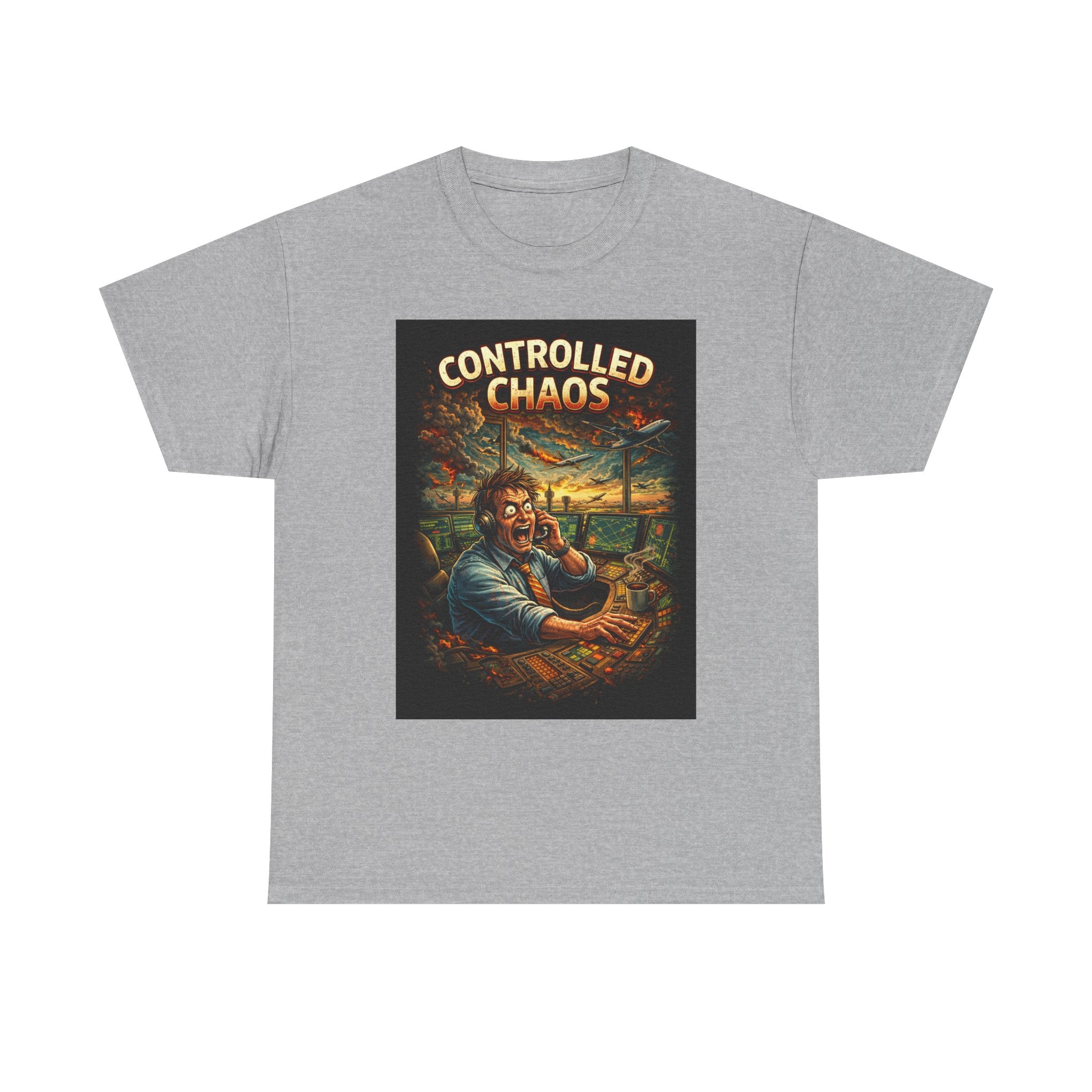 Controlled Chaos T-Shirt — Vintage Disaster Manager Graphic Tee