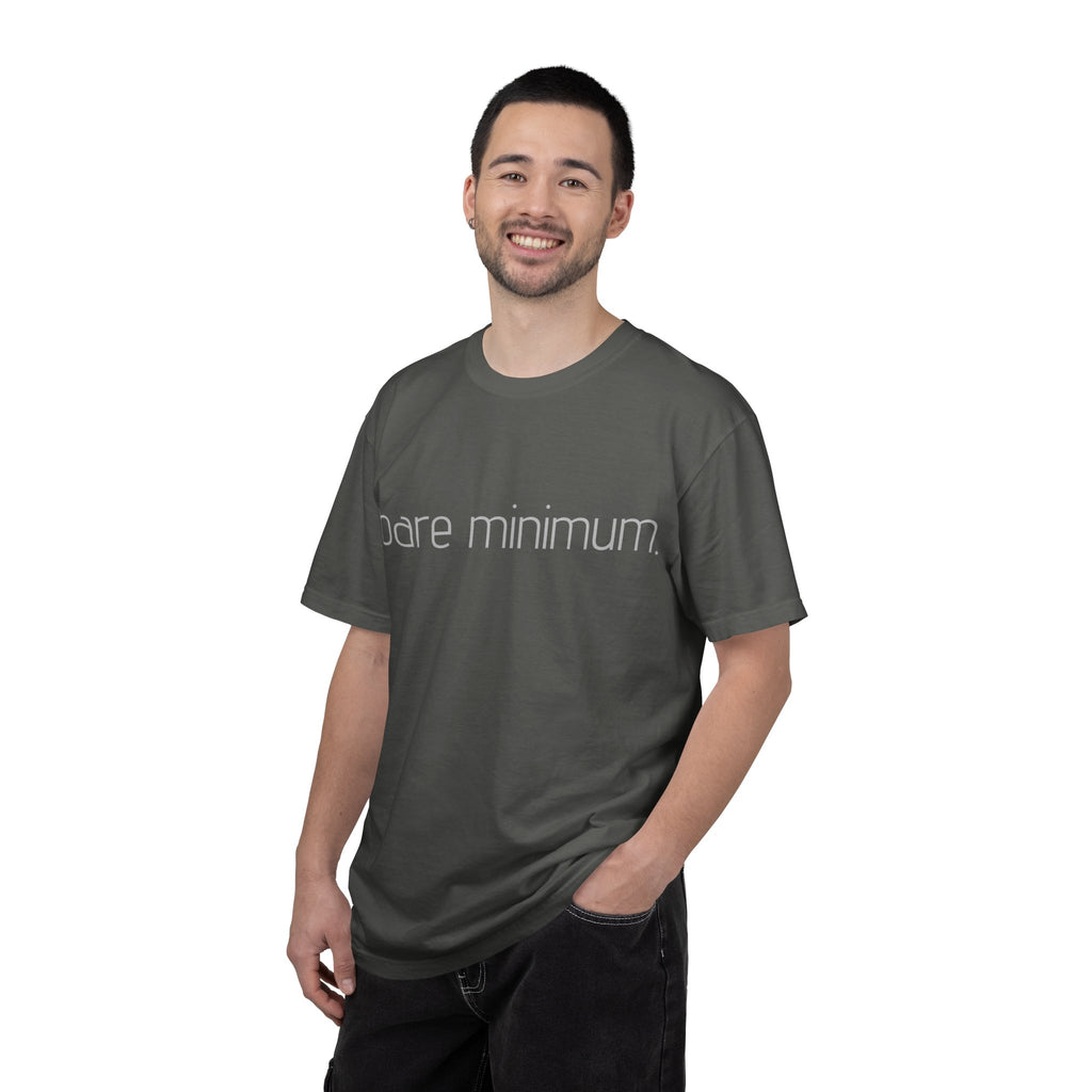 bare minimum. T-shirt | Minimal Typography Shirt, Simple Text Tee