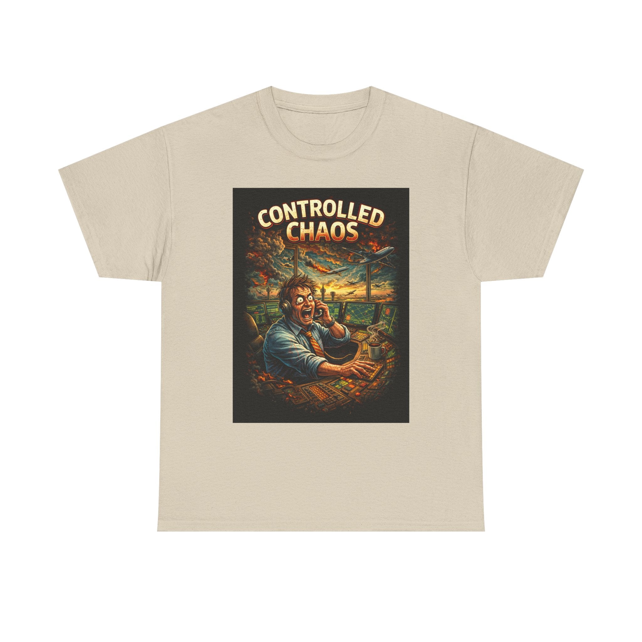 Controlled Chaos T-Shirt — Vintage Disaster Manager Graphic Tee