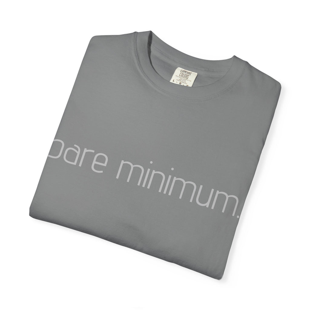 bare minimum. T-shirt | Minimal Typography Shirt, Simple Text Tee