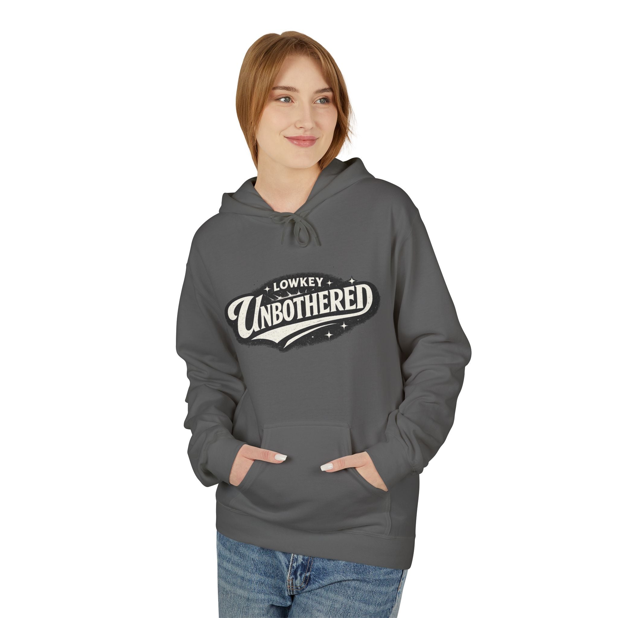 Unbothered Graphic Hoodie — Retro Vintage 'Lookin' Unbothered' Pullover