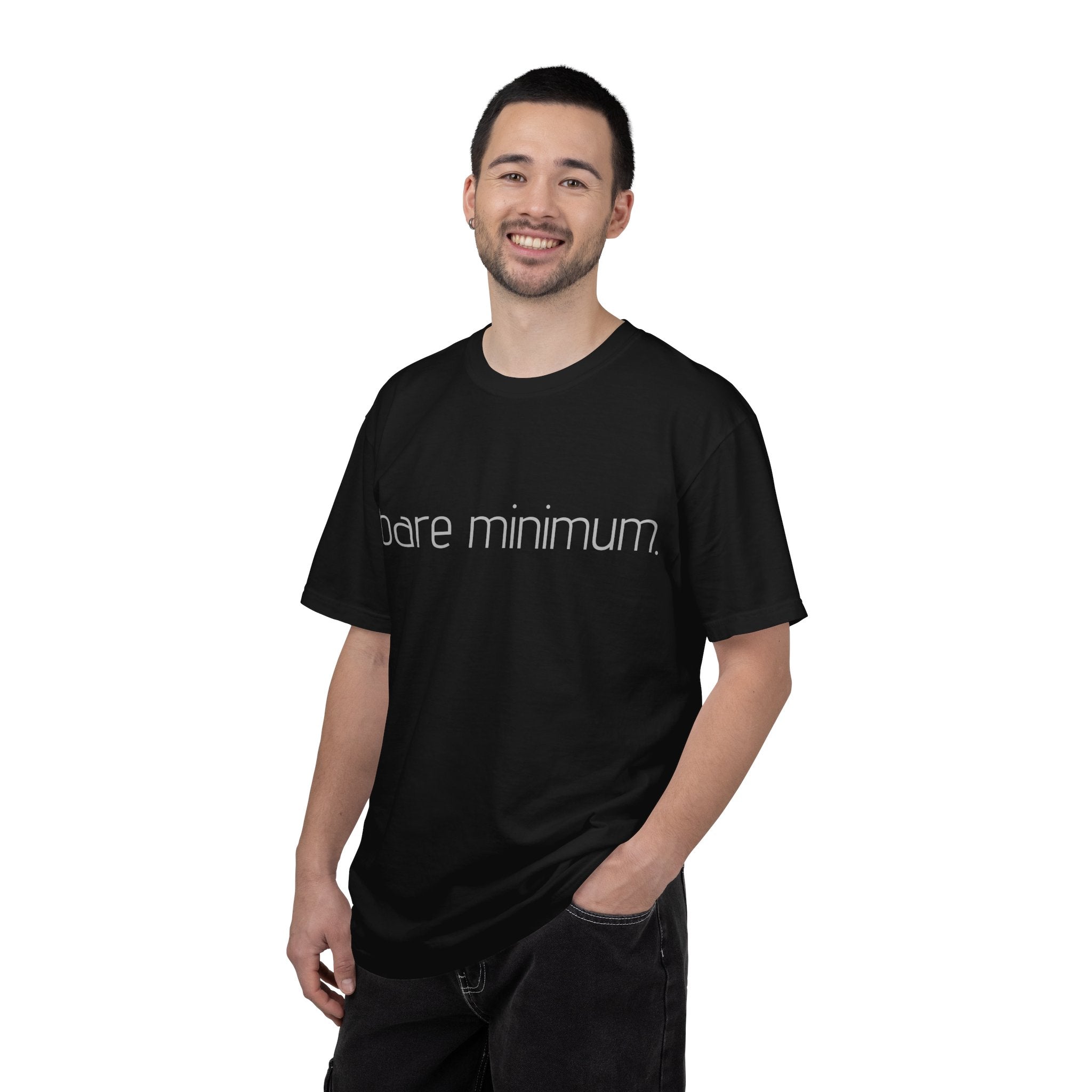 bare minimum. T-shirt | Minimal Typography Shirt, Simple Text Tee