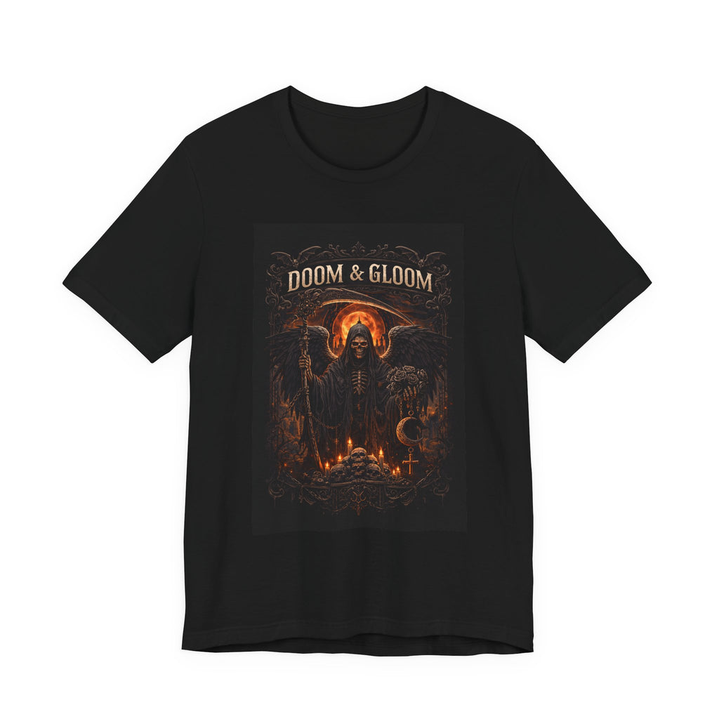 Doom & Gloom Grim Reaper T-Shirt — Gothic Halloween Horror Tee