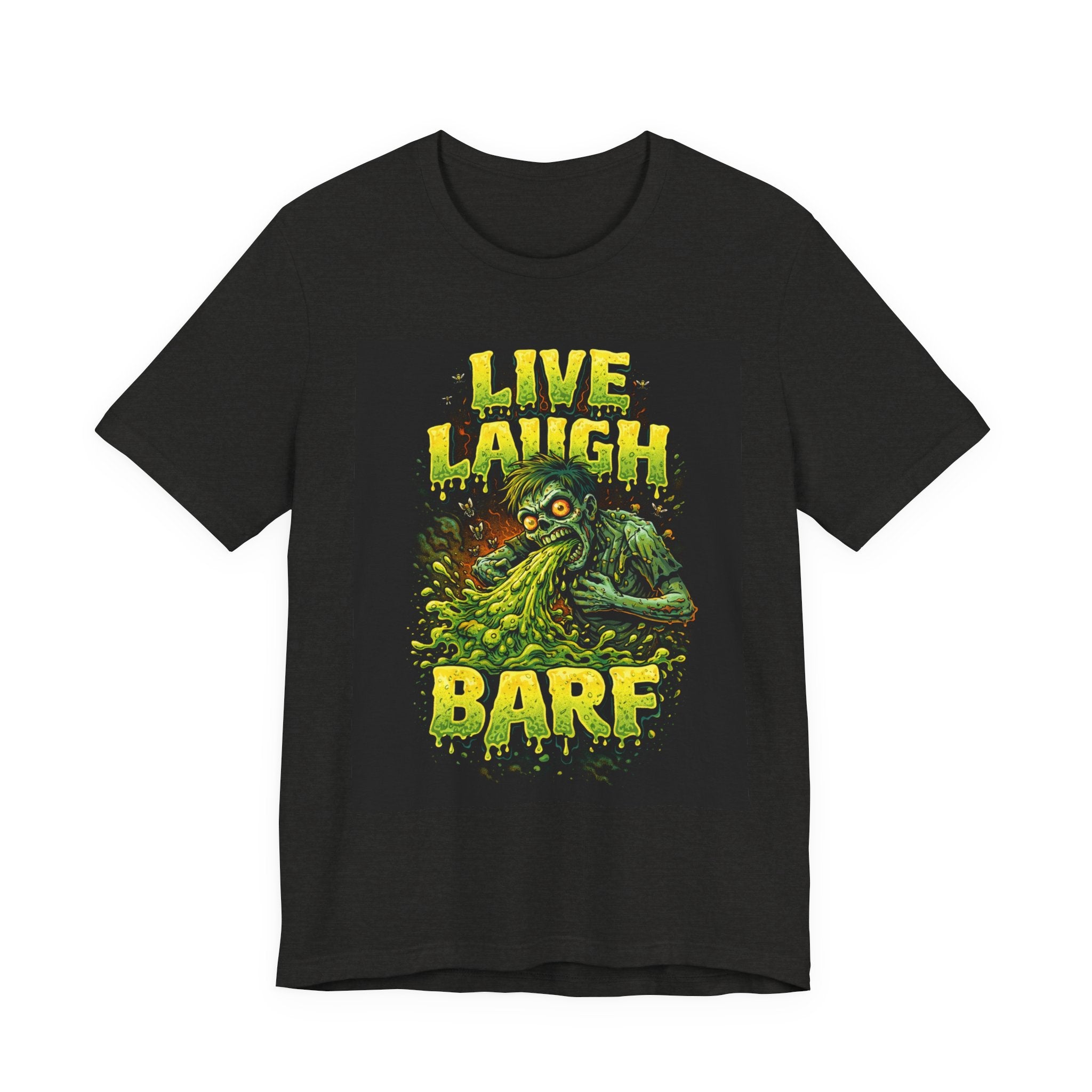 Live Laugh Barf Graphic T-Shirt — Dark Humor Tee